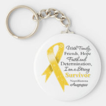 Neuroblastoma Support Strong Survivor Keychains