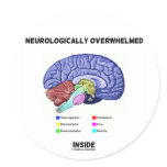 Neurologically Overwhelmed Inside (Brain Anatomy) Sticker