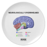 Neurologically Overwhelmed Inside (Brain Humour) Party Plates