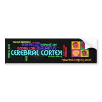 Neuromonkey Bumper Sticker - Brain Cloud