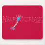 Neuroscience Mousepad - white& blue on dark red