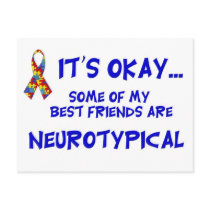 Neurotypical Friends Postcard