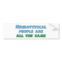 Neurotypical People Are All the Same