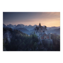 Neuschwanstein Castle, built late 1800's by