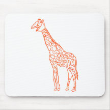 Neutered Giraffe Mouse Pads