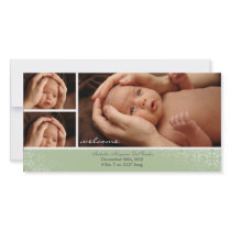Neutral Baby Photocard Announcement Picture Card