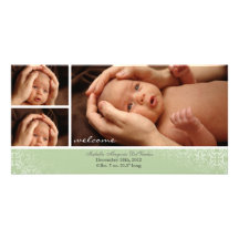 Neutral Baby Photocard Announcement Picture Card