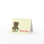 Neutral Baby Shower Thank You Boho Bear cards