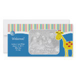 Neutral Giraffe Birth Announcement Photo Card