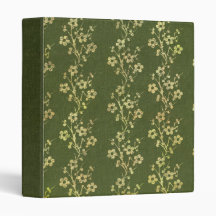 Neutral Greens Floral Binder