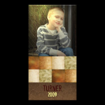 Neutral grunge block photo card photo cards