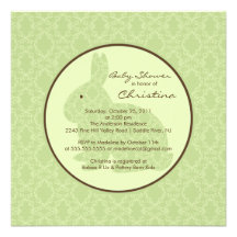 Neutre bleu d'invitation de baby shower de lapin d