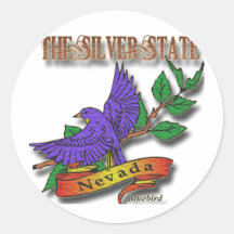 Nevada Blue Bird State Designs Stickers