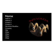 Nevada Business Card Template
