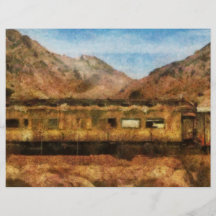 Nevada - Desert Train Flyer Design
