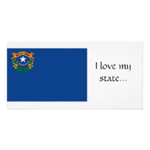 Nevada Flag Custom Photo Card