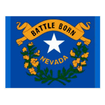 Nevada Flag Postcard