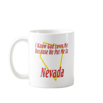 Nevada - God Loves Me Mugs