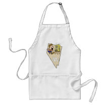 Nevada NV State Map & Gambler Jackpot Cartoon Apron