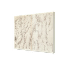 Nevada Plateau Topographical Canvas Prints