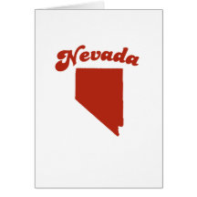 NEVADA Red State Greeting Card