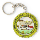 Nevada State Seal Keychain