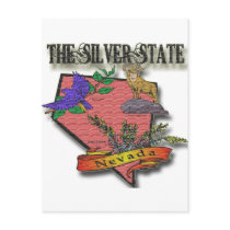 Nevada The Silver State Sagebush Bighorn Bluebird Postcards