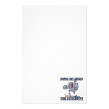 never ask a hippo for a massage custom stationery