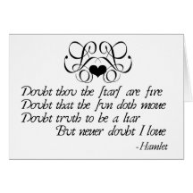 Never Doubt Ophelia Card