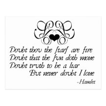 Never Doubt Ophelia Post Cards