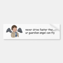 Never Drive Faster Bumper Sticker