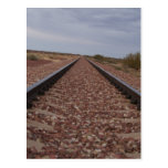 Never Ending Railroad Tracks Post Card