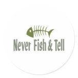 Never Fish & Tell Sticker