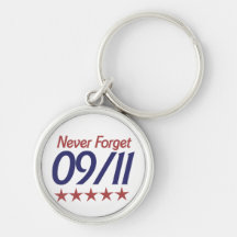 Never Forget 911 Keychain