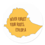 Never forget your roots: Ethiopia stickers