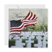 Never Forgotten - Memorial Day Invitations