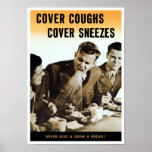 Never Give A Germ A Break -- WWII Posters