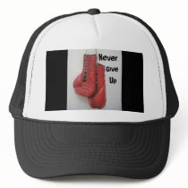 Never Give Up Boxing Gloves HAT