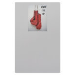 Never Give Up Boxing Gloves Stationary Custom Stationery