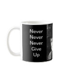 Never give up - Churchill mug