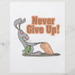 never give up funny bunny yanking carrot flyers