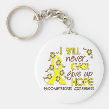 Never Give Up Hope 4 Endometriosis Key Chain
