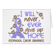 Never Give Up Hope 4 Esophageal Cancer Greeting Card