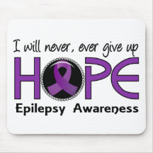 Never Give Up Hope 5 Epilepsy Mousepads