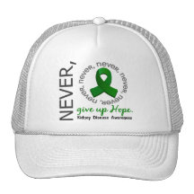 Never Give Up Hope Kidney Disease Mesh Hat