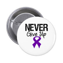 Never Give Up (Pancreatic Cancer) Buttons