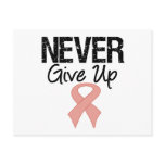 Never Give Up (Uterine Cancer) postcards