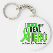 Never Knew A Hero 2 LIME GREEN (Son) Keychain