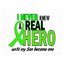 Never Knew A Hero 2 LIME GREEN (Son) Postcard