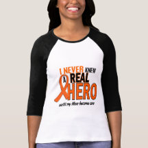 Never Knew A Hero 2 ORANGE (Mom) Tshirt